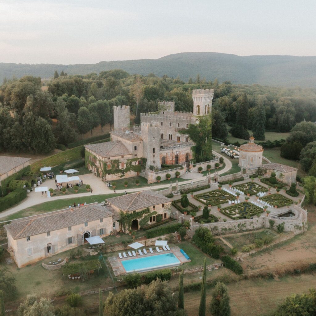 Lena and Avery’s wedding at Castello di Celsa, Siena, Tuscany