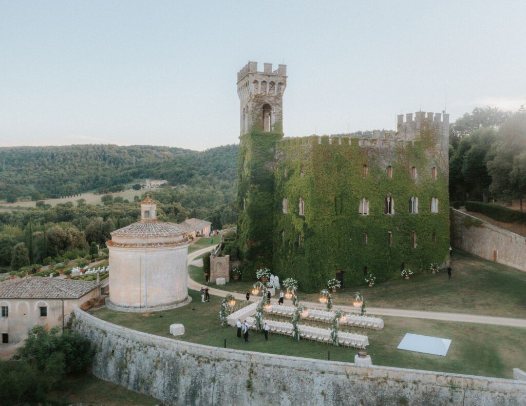 Lena and Avery’s wedding at Castello di Celsa, Siena, Tuscany
