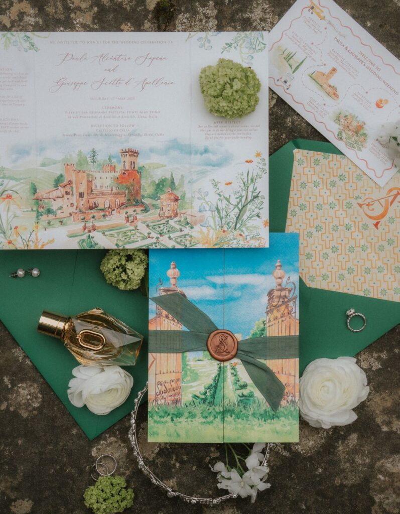 Paula and Giuseppe’s wedding at Castello di Celsa, Siena, Tuscany