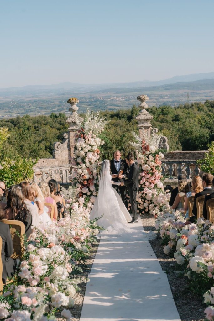 Stephanie and Domenique’s wedding at Castello di Celsa, Siena, Tuscany