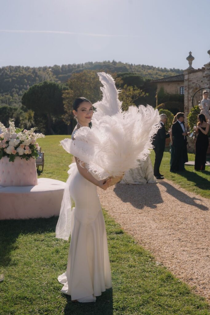Stephanie and Domenique’s wedding at Castello di Celsa, Siena, Tuscany