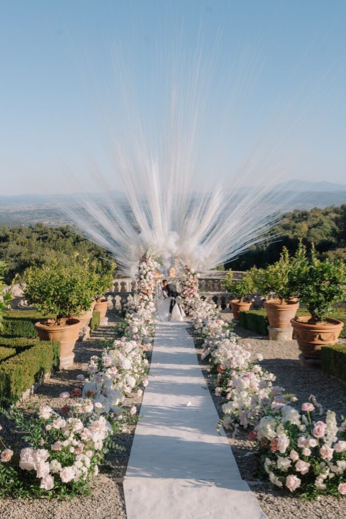 Stephanie and Domenique’s wedding at Castello di Celsa, Siena, Tuscany