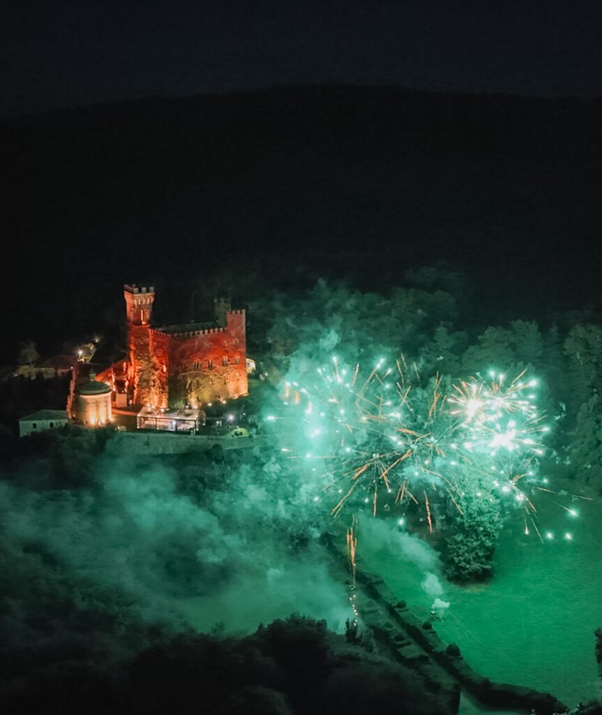 Stephanie and Domenique’s wedding at Castello di Celsa, Siena, Tuscany