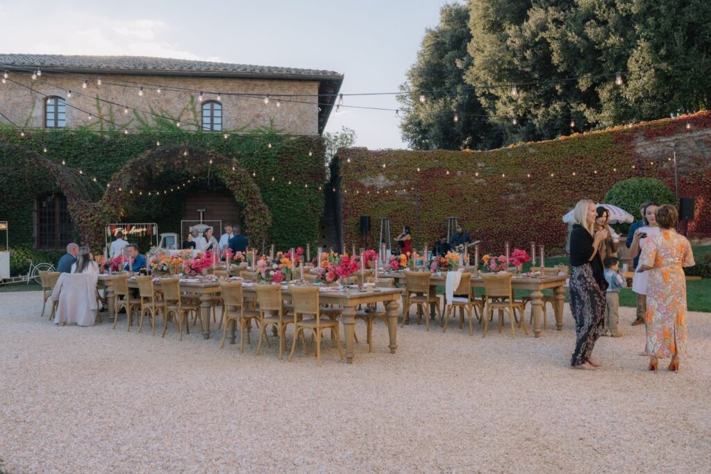 Stephanie and Domenique’s wedding at Castello di Celsa, Siena, Tuscany