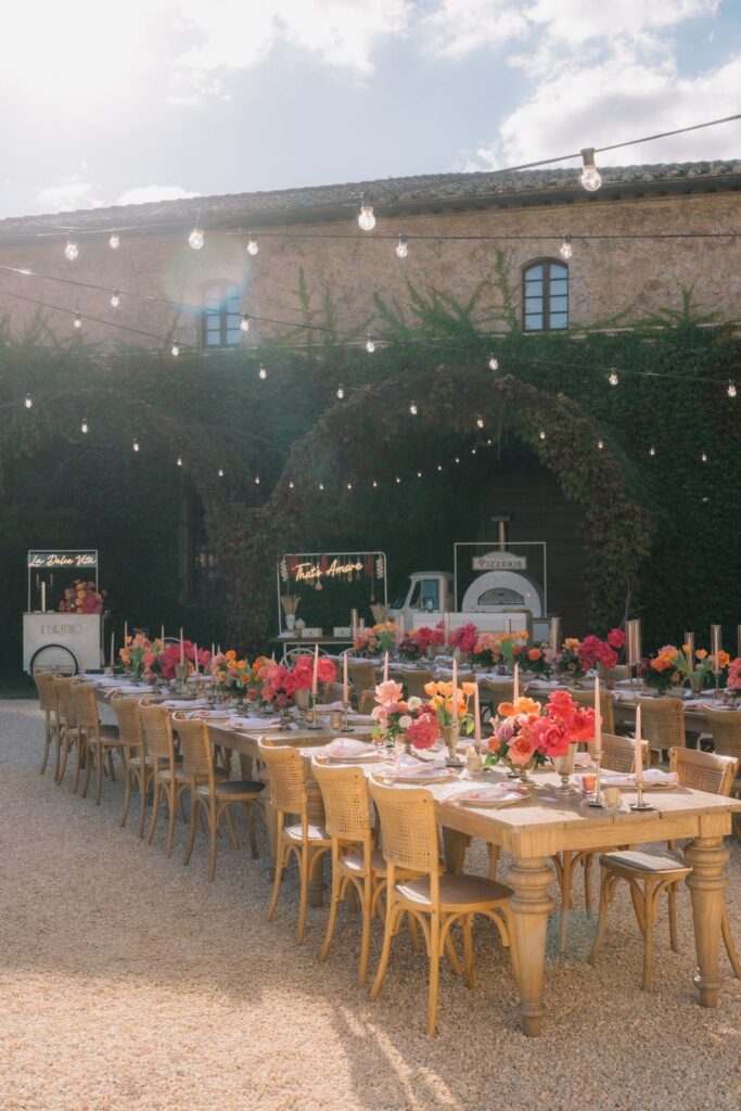 Stephanie and Domenique’s wedding at Castello di Celsa, Siena, Tuscany