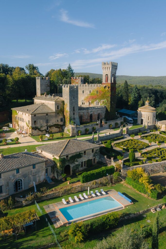 Stephanie and Domenique’s wedding at Castello di Celsa, Siena, Tuscany