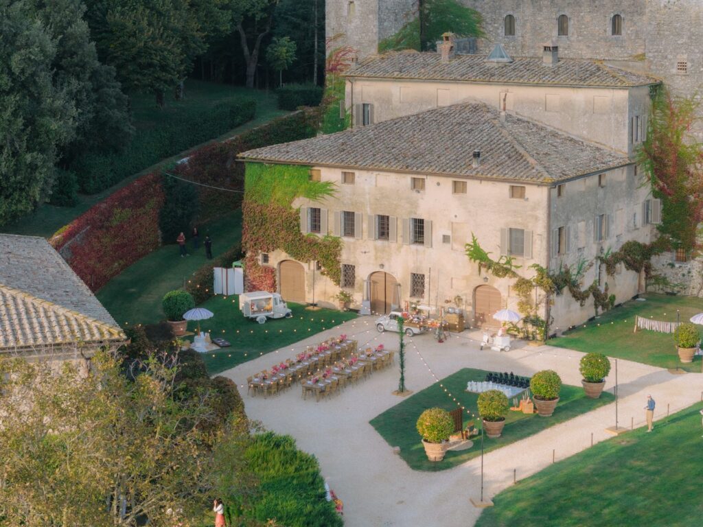 Stephanie and Domenique’s wedding at Castello di Celsa, Siena, Tuscany