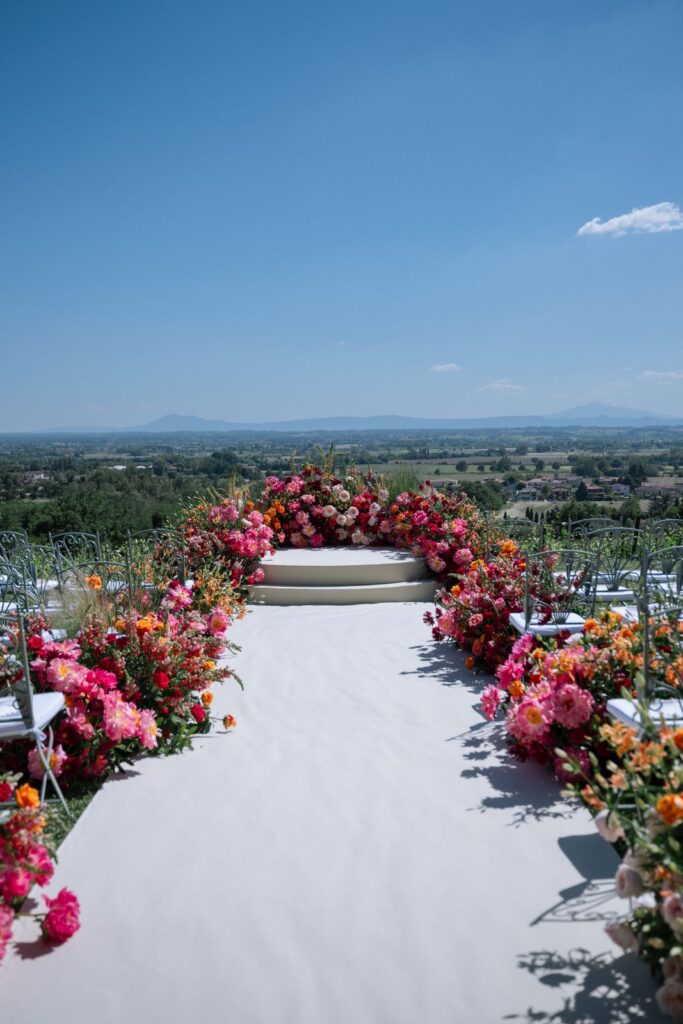 Sara and Nick’s wedding at Il Falconiere, Cortona, Tuscany