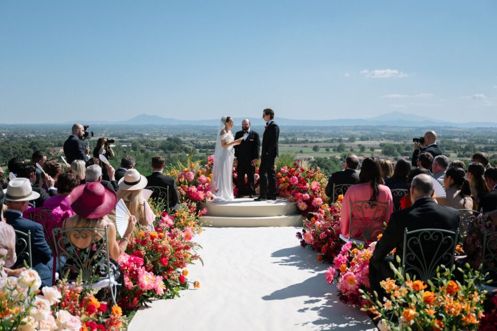 Sara and Nick’s wedding at Il Falconiere, Cortona, Tuscany