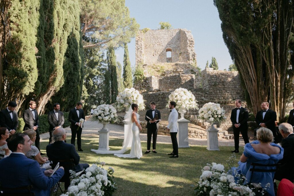Idil and Adam’s wedding at Rosewood Castiglion del Bosco, Val d’Orcia, Tuscany