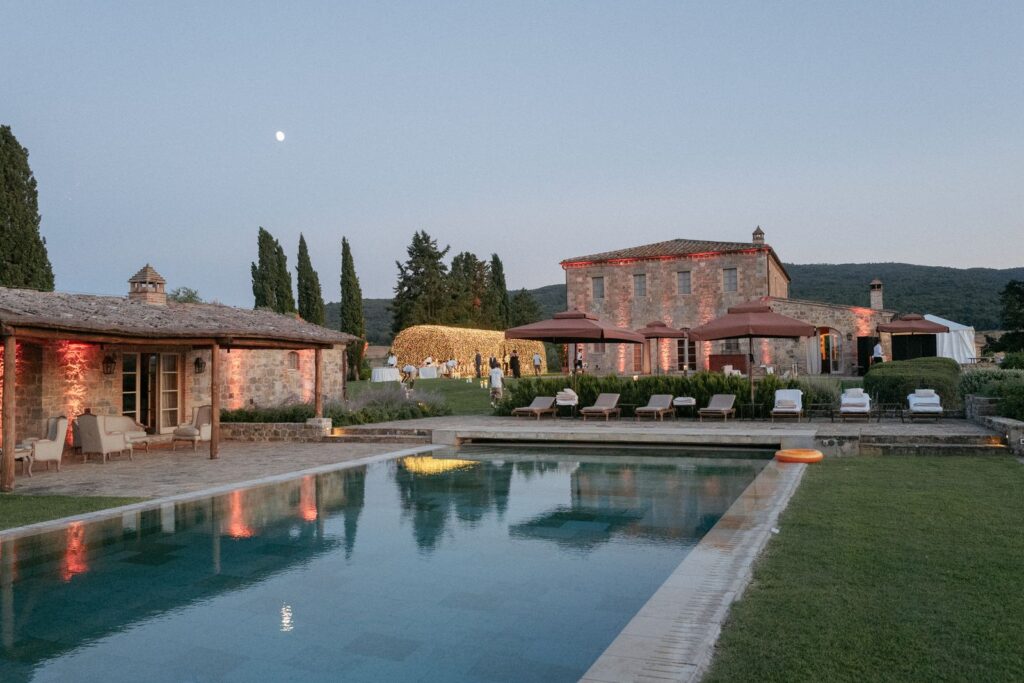 Idil and Adam’s wedding at Rosewood Castiglion del Bosco, Val d’Orcia, Tuscany