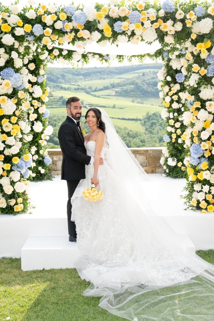 Sofia and Ari’s wedding at Borgo di Vignamaggio, Chianti, Tuscany
