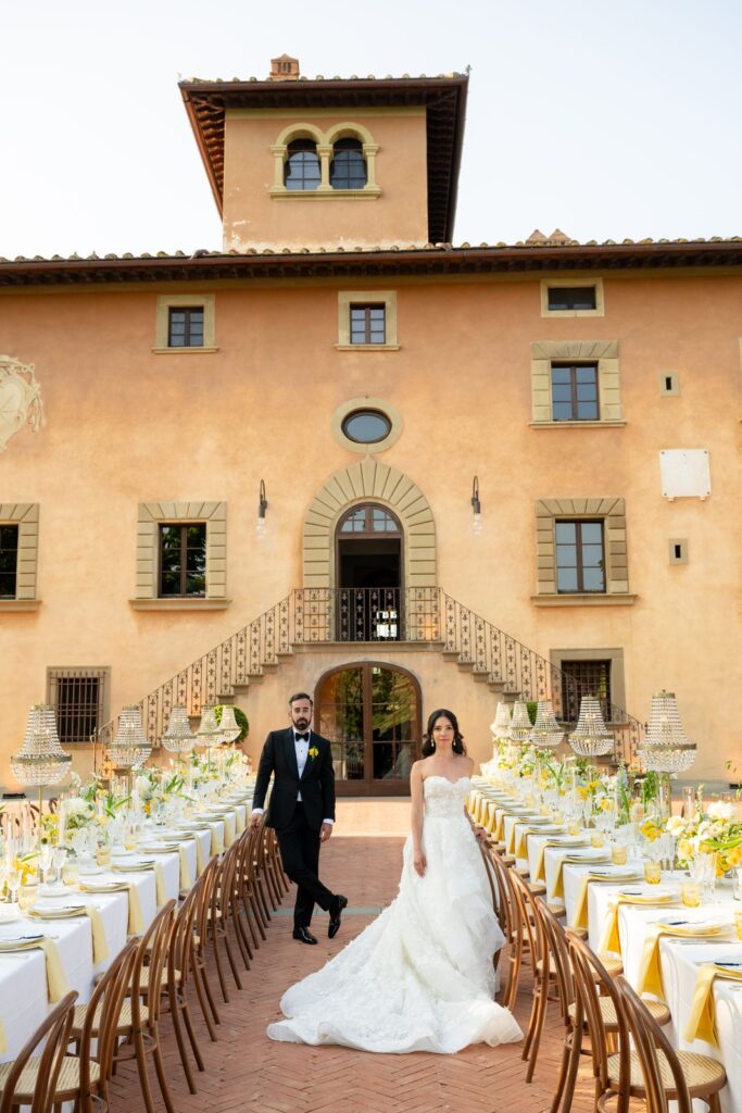 Sofia and Ari’s wedding at Borgo di Vignamaggio, Chianti, Tuscany