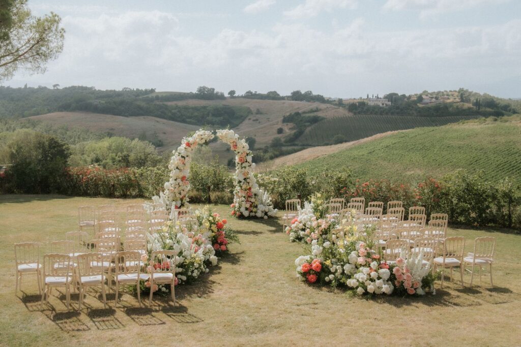 Shannon and Sina’s wedding at Villa Petriolo, Tuscany, Italy