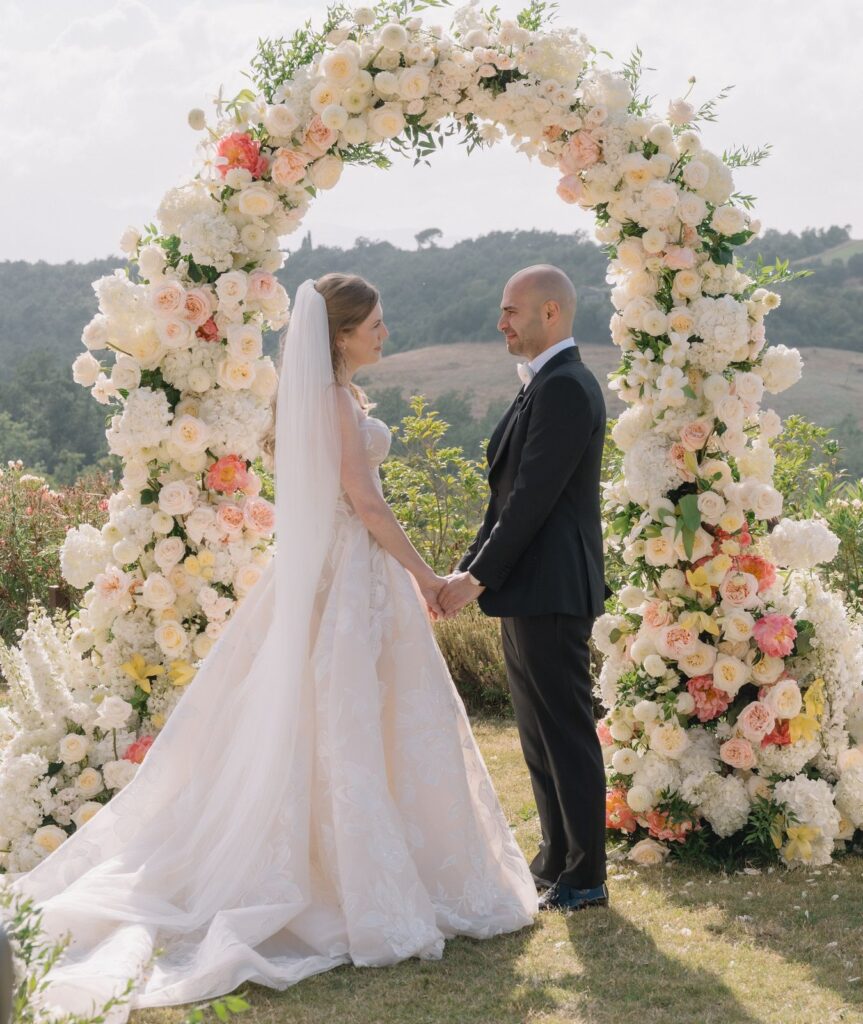 Shannon and Sina’s wedding at Villa Petriolo, Tuscany, Italy